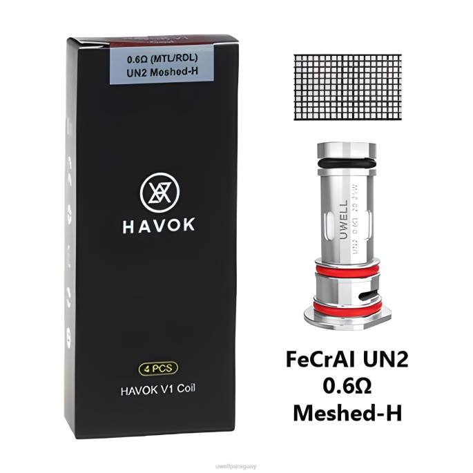 R8Z0K151 - UWELL Paraguay 06 ohmios UWELL HAVOK V1 bobinas (paquete de 4)