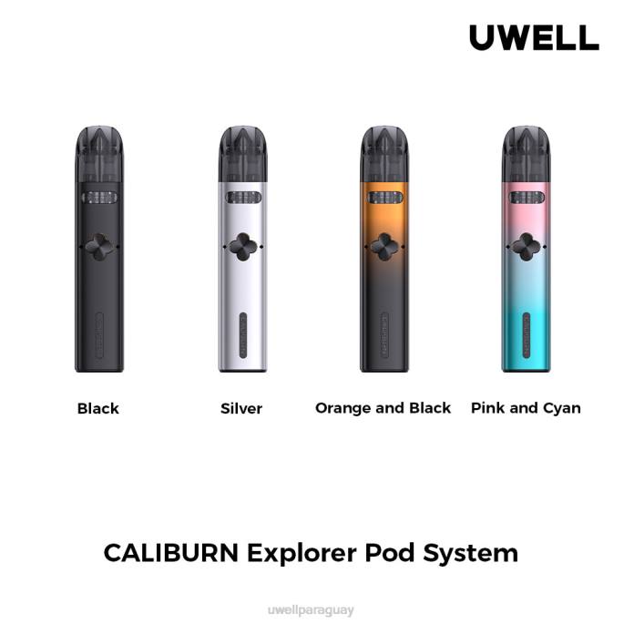 R8Z0K167 - vaporizador UWELL rosa/cian UWELL CALIBURN EXPLORER kit (sistema de cápsulas)