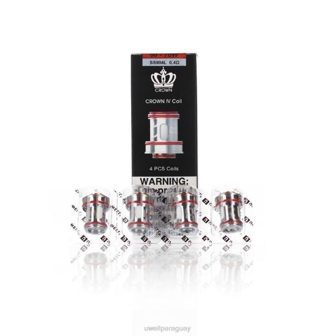 R8Z0K182 - UWELL e cigarette doble bobina 02ohm UWELL CROWN 4 bobinas de repuesto (paquete de 4)