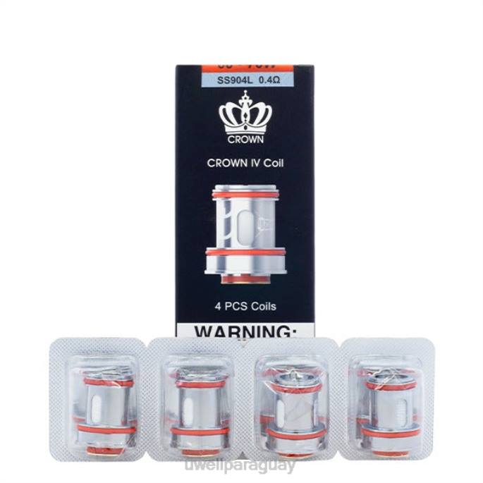R8Z0K184 - UWELL vape for sale un2 doble malla 023ohm UWELL CROWN 4 bobinas de repuesto (paquete de 4)