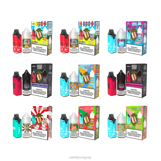 R8Z0K207 - vaporizador UWELL clr rojo/flv feijoa piña guayaba 48 mg UWELL V6 dispositivo desechable + jugo daddy\s vapor 30ml - paquete de colaboración