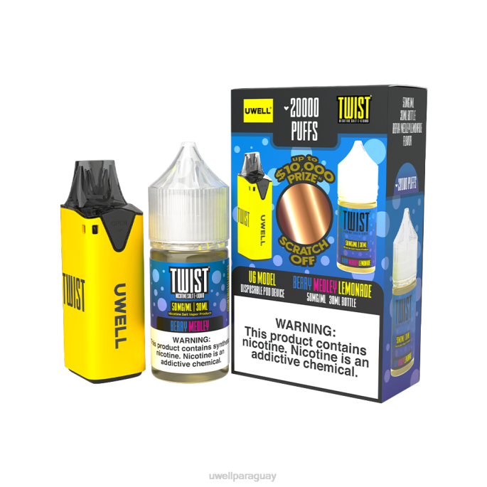 clr: amarillo/flv: limonada mezcla de frutos rojos 50 mg