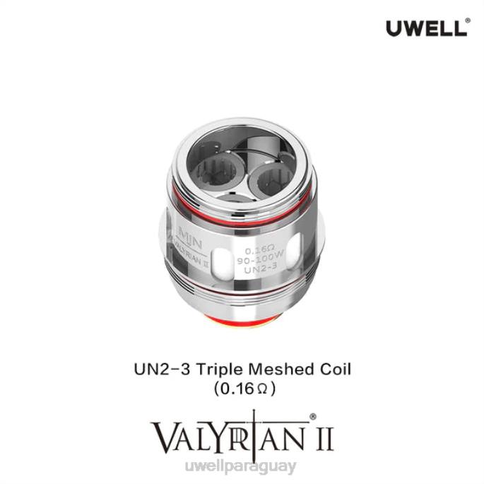 R8Z0K29 - vaper UWELL precio un2 doble malla 014ohm UWELL VALYRIAN 2 bobinas de repuesto (paquete de 2)