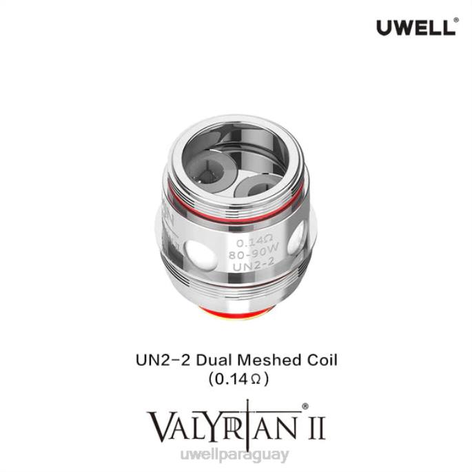 R8Z0K30 - UWELL vape flavors un2-3 triple malla 016ohm UWELL VALYRIAN 2 bobinas de repuesto (paquete de 2)