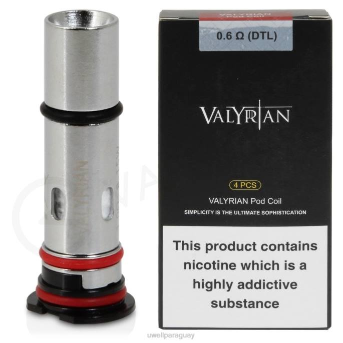 R8Z0K34 - UWELL vape for sale 06ohm dtl UWELL VALYRIAN bobinas de repuesto de cápsulas (paquete de 4)