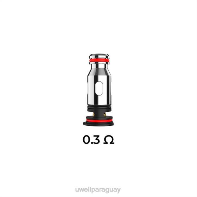 R8Z0K82 - UWELL e cigarette 03 ohmios (paquete de 4) UWELL PA bobinas de repuesto