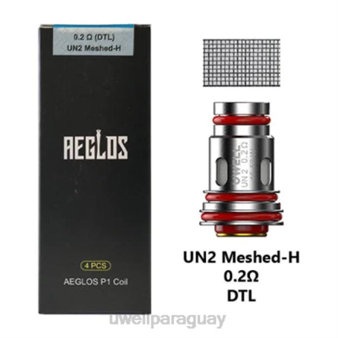 R8Z0K271 - UWELL Paraguay p1 un2 mallado-h 0.2ohm UWELL AEGLOS bobinas | paquete de 4