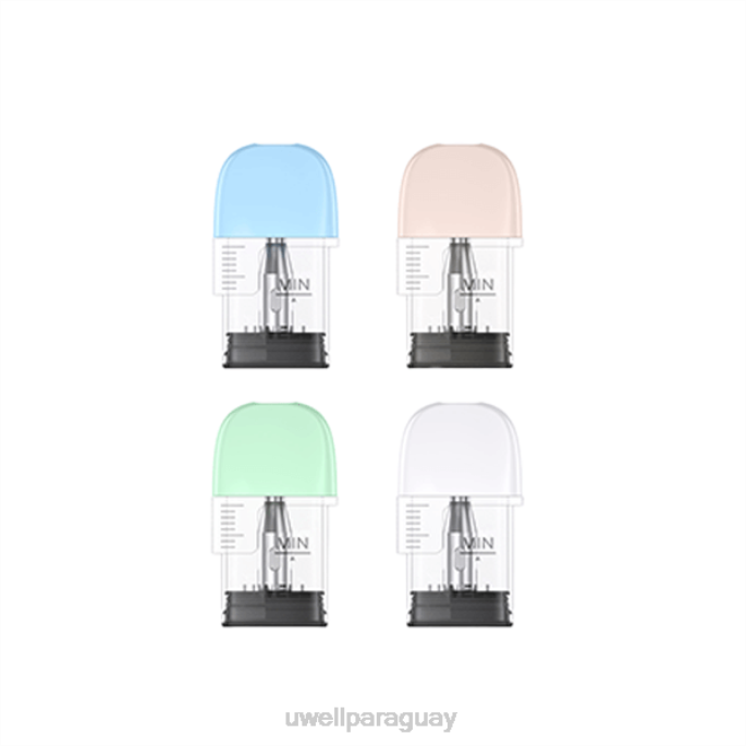 R8Z0K84 - UWELL vape for sale 1,2 ohmios UWELL POPREEL P1 cápsula de repuesto (paquete de 4)